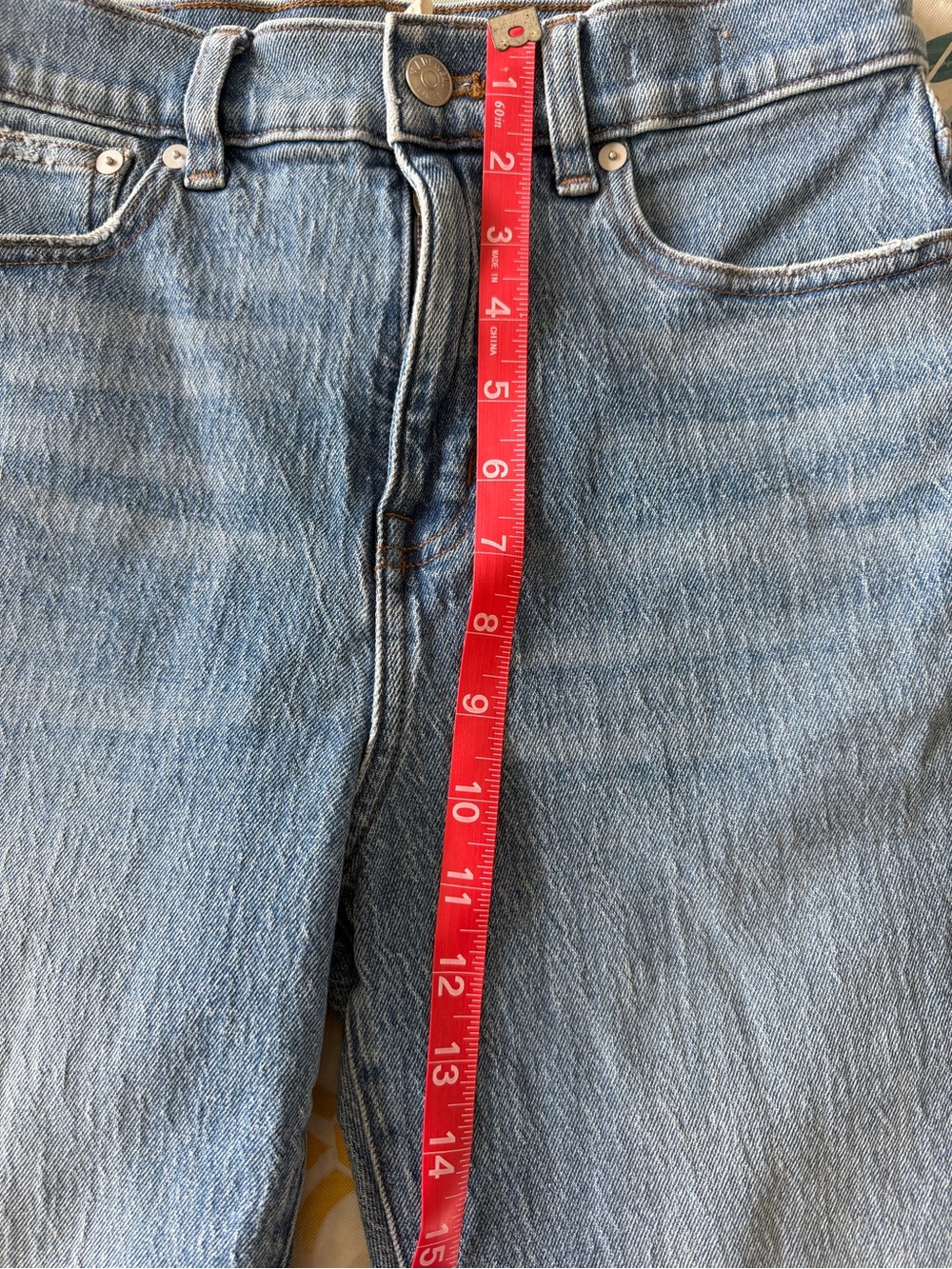 Madewell 90’s Straight Jeans Women’s 26 Light Wash Denim - Picture 5 of 6